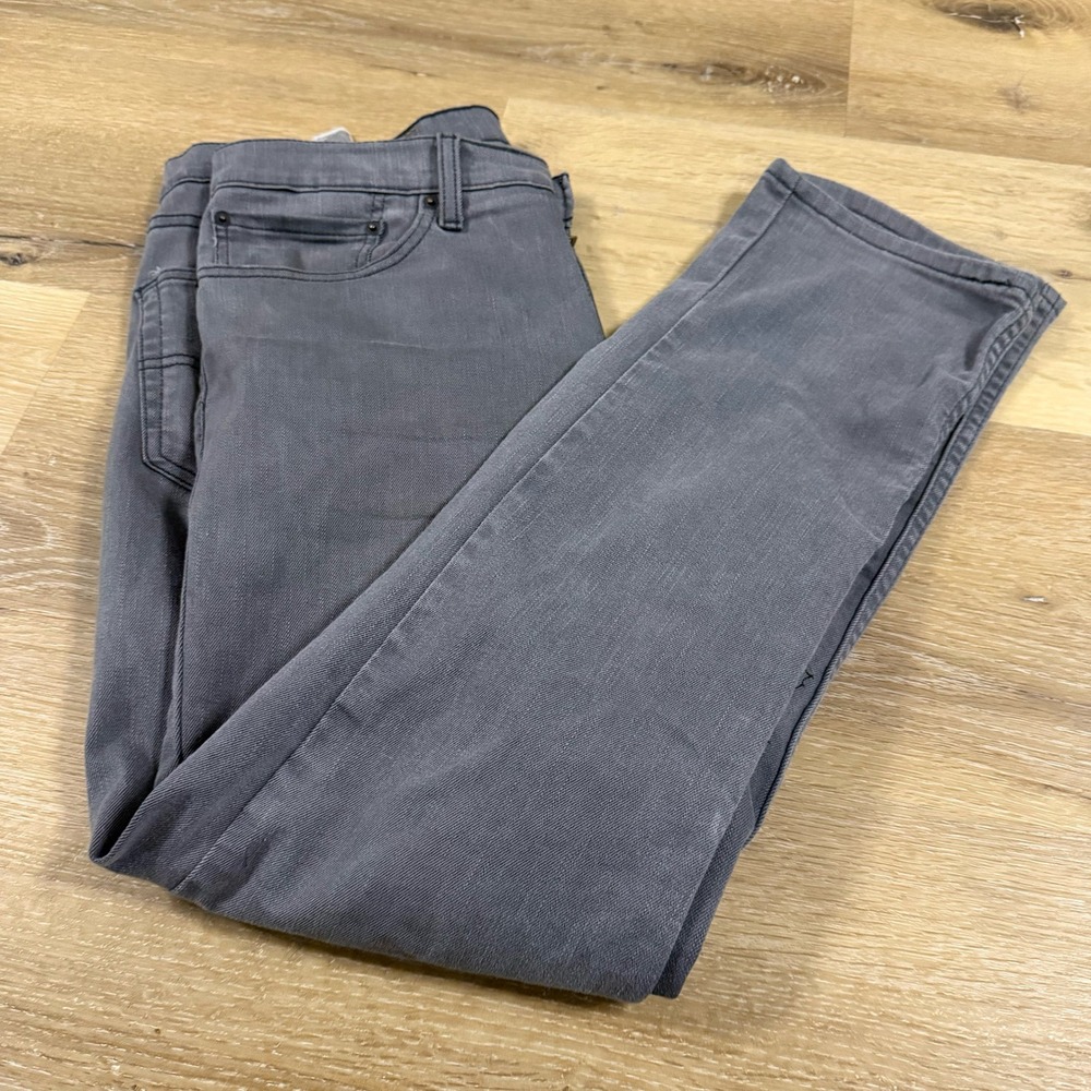 Levis 511 Slim Fit Grey Jeans Mens 34x30 WaterLess Denim 04511-2272